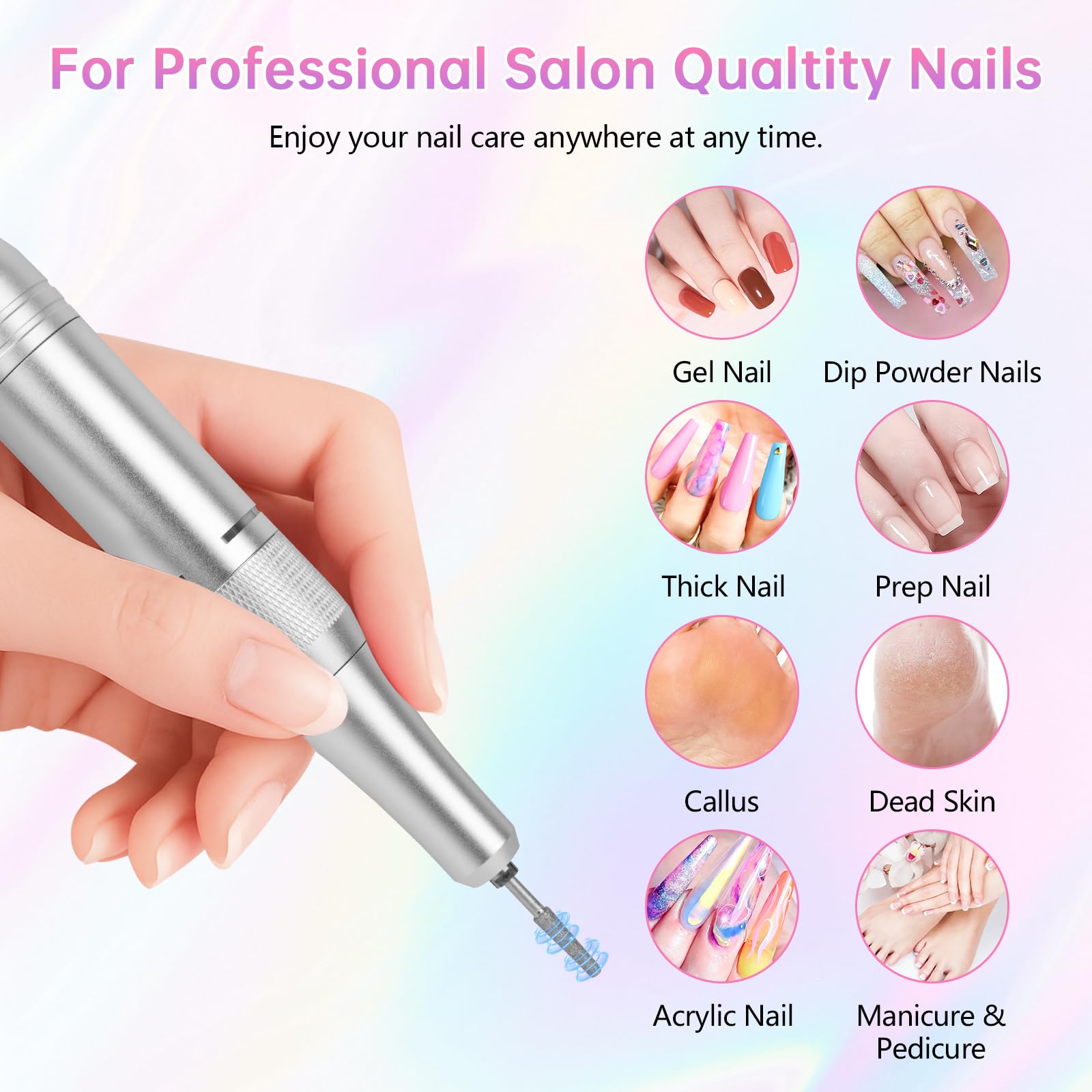 Base de charge et station MDK pour foreuse d ongle