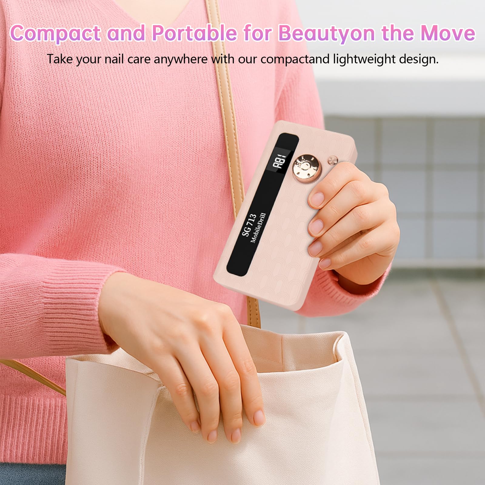 Portabilité MDK, foreuse ongle compacte pour salon et voyage