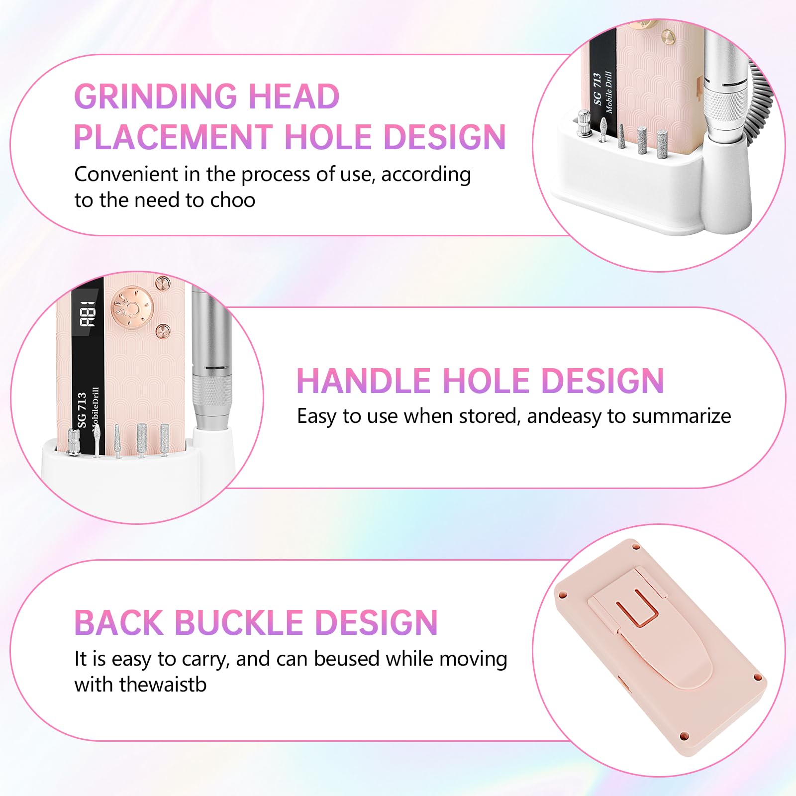 Utilisation sans fil MDK pour travail mobile sur ongles