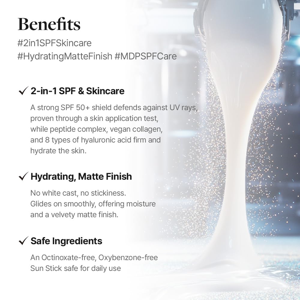MDP+ Peptide 9 Bio Sunstick Pro – texture mate sans résidu gras