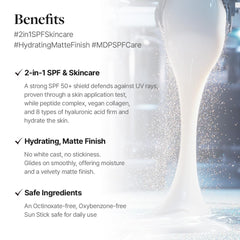 MDP+ Peptide 9 Bio Sunstick Pro – texture mate sans résidu gras