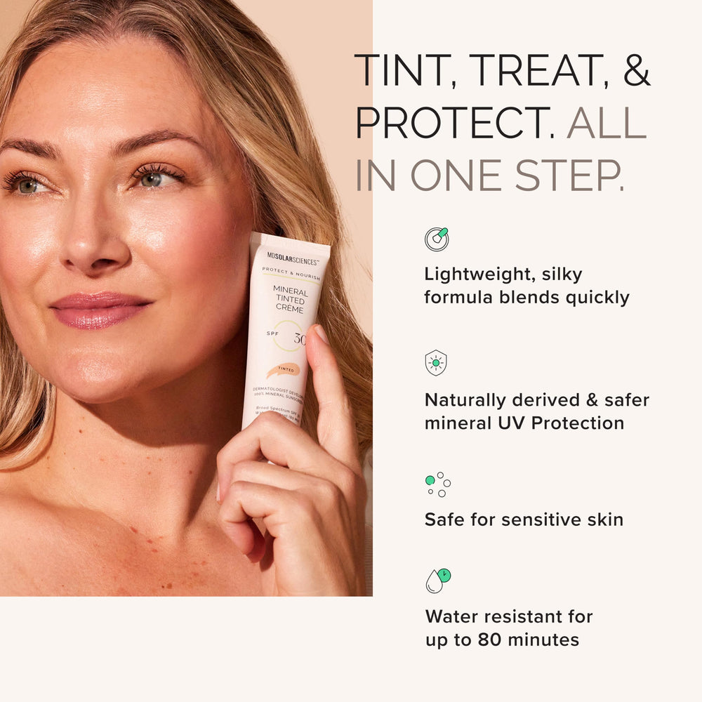 Antioxydants Vitamin C et thé vert dans MDSolarSciences pour nourrir la peau.