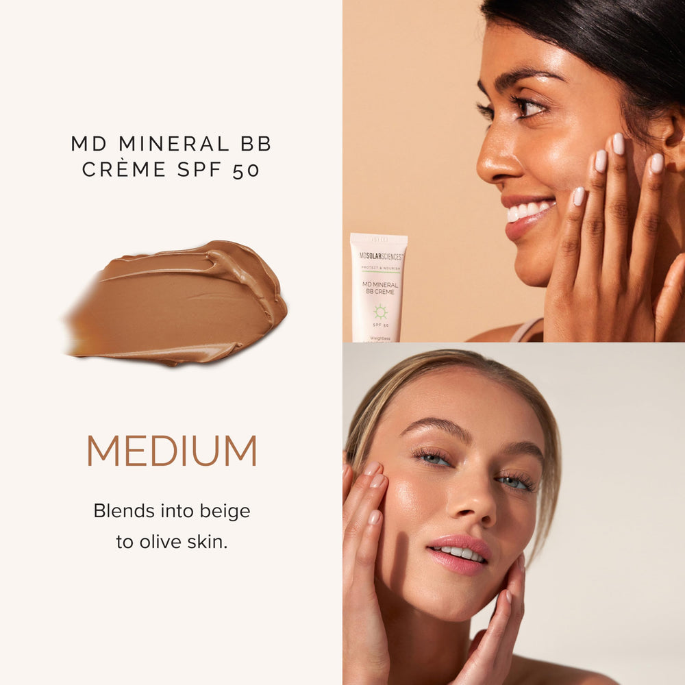 Base maquillage MDSolarSciences BB Crème; ready-to-go pour un look fluide.