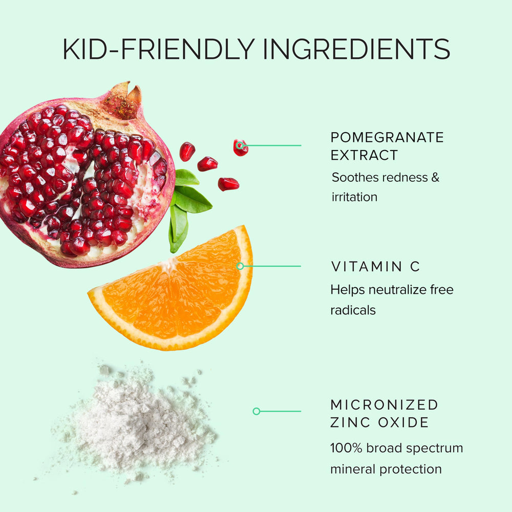 Texture soyeuse de la KidCrème SPF50 qui s’étale sans traces