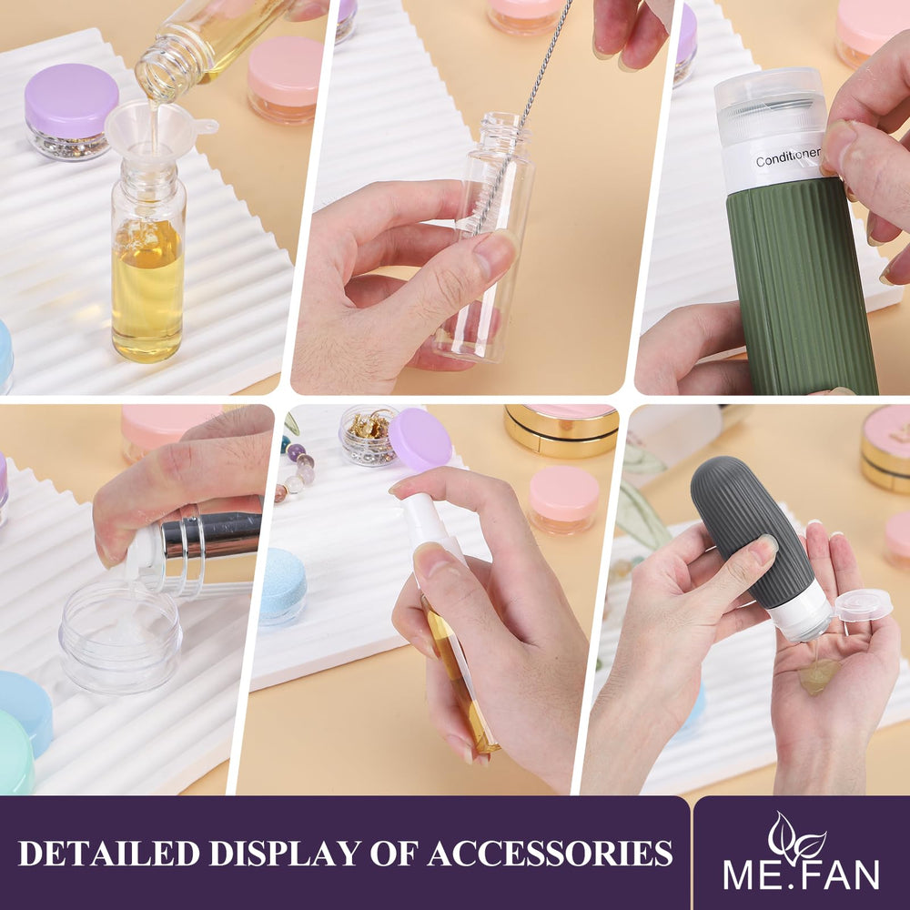 Pot crème ME.FAN rose 10g, rangement compact pour soins.