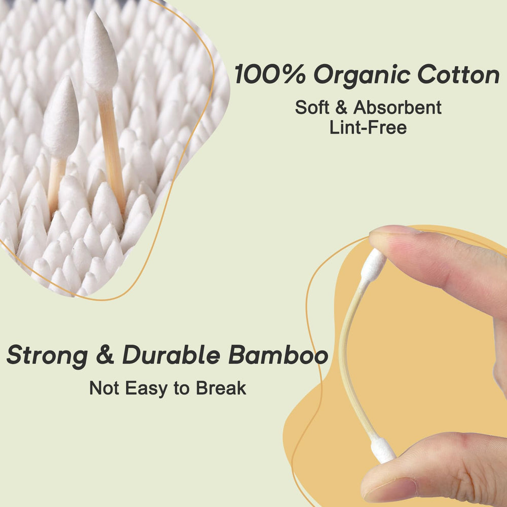 Meanhoo bâtonnets bambou durables avec double pointe précision.