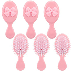Meanplan brosse cheveux mini coquette rose ensemble pratique pour démêler en déplacement.