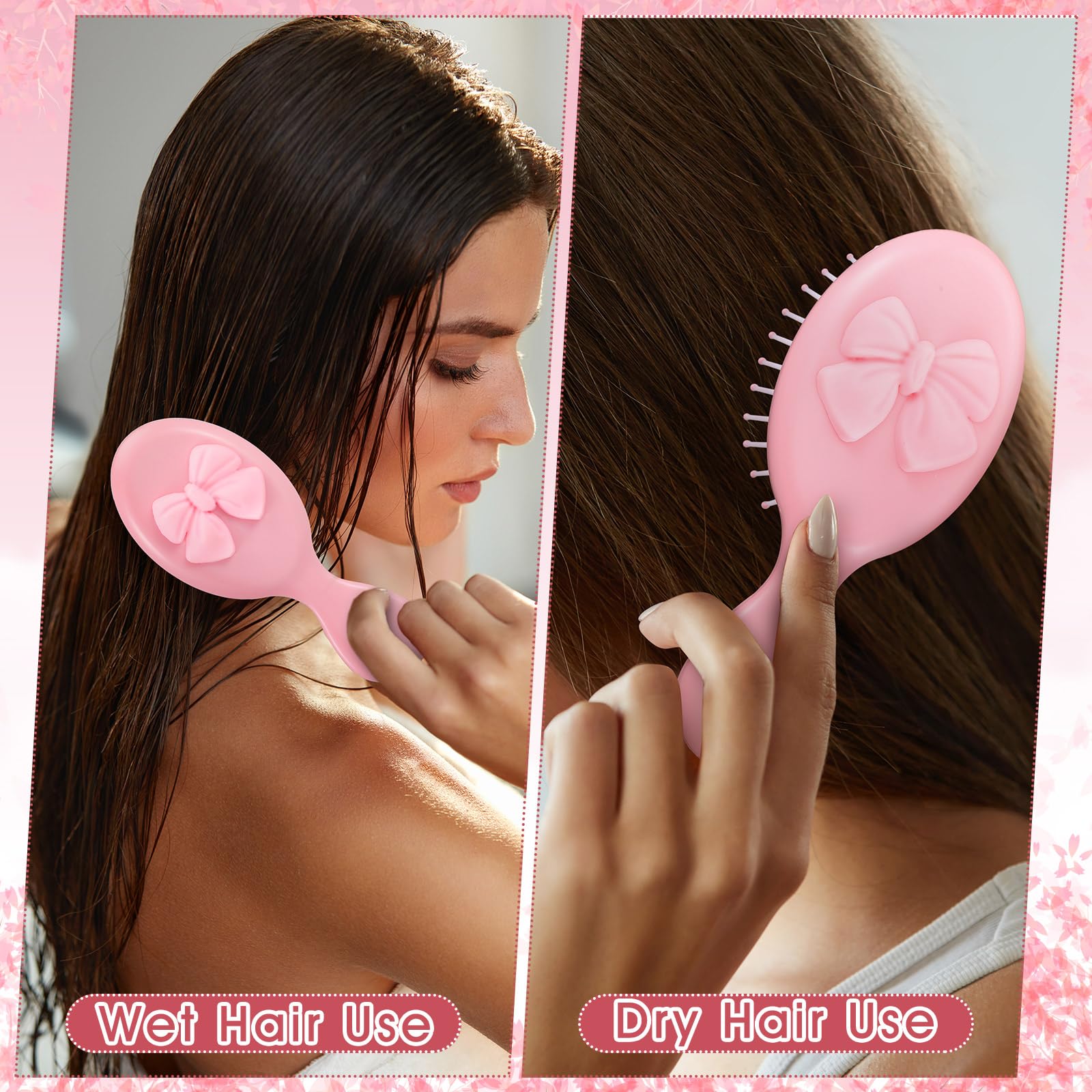 Meanplan brosse mini-coquette rose sac-a-main pratique et légère.
