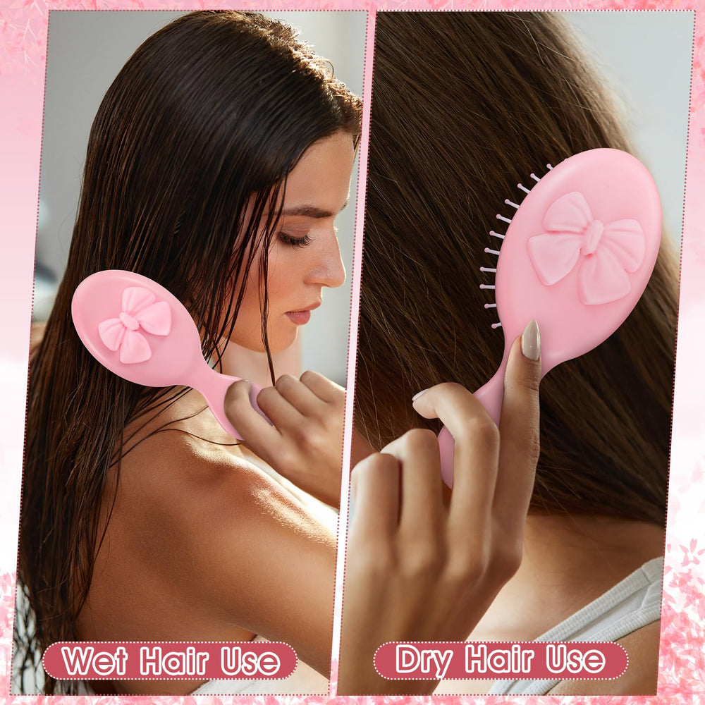 Meanplan brosse mini-coquette rose sac-a-main pratique et légère.