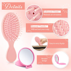 Meanplan brosse mini à poils sphériques offre un massage du cuir chevelu et douceur.