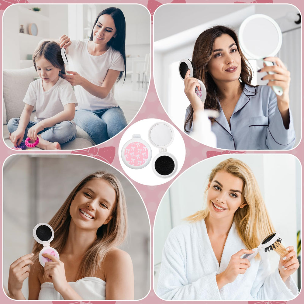 Meanplan brosse mini rose cadeau coquette élégant pour fêtes et événements.