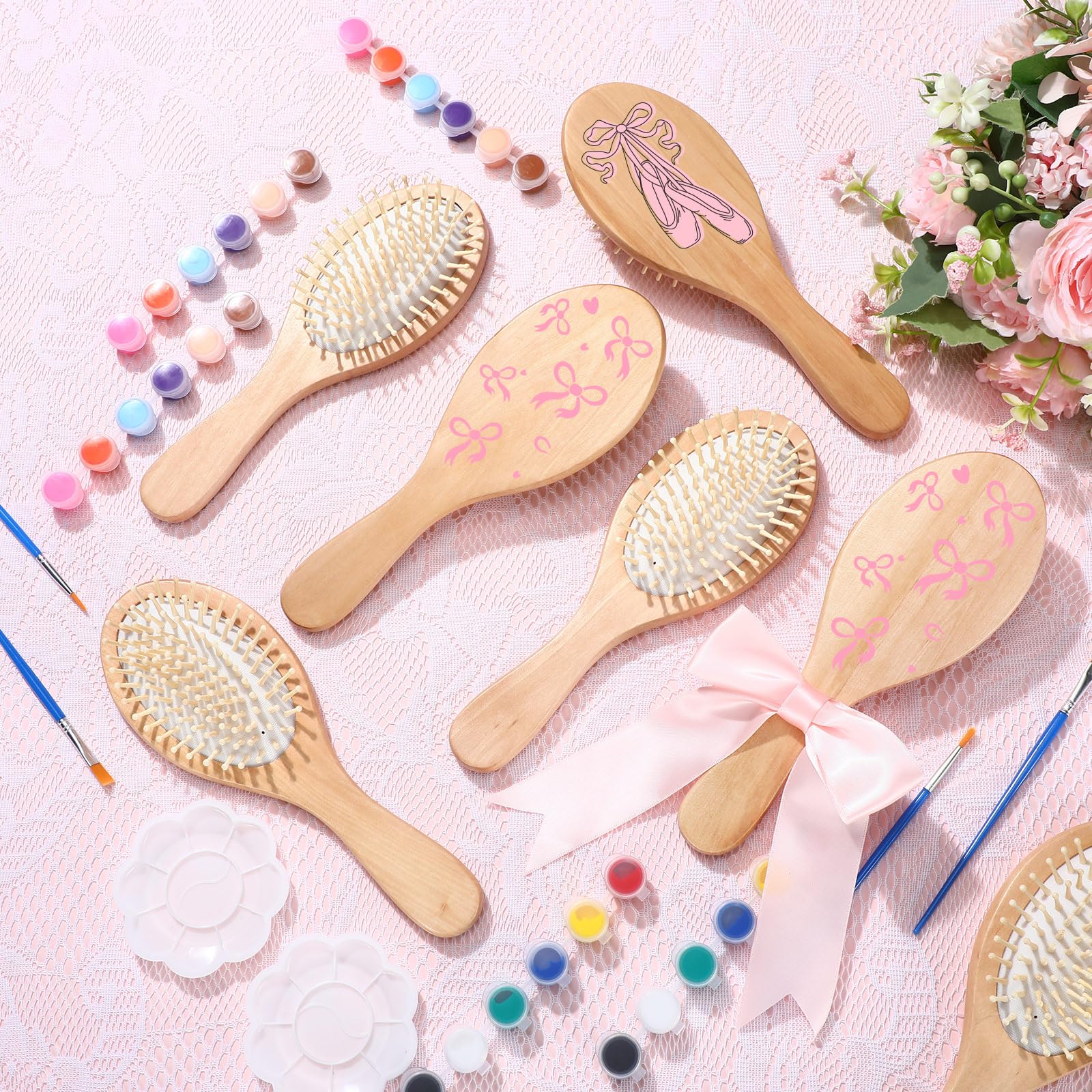 Meanplan palettes et pinceaux à peindre: outil parfait pour décorer vos brosses en bois.