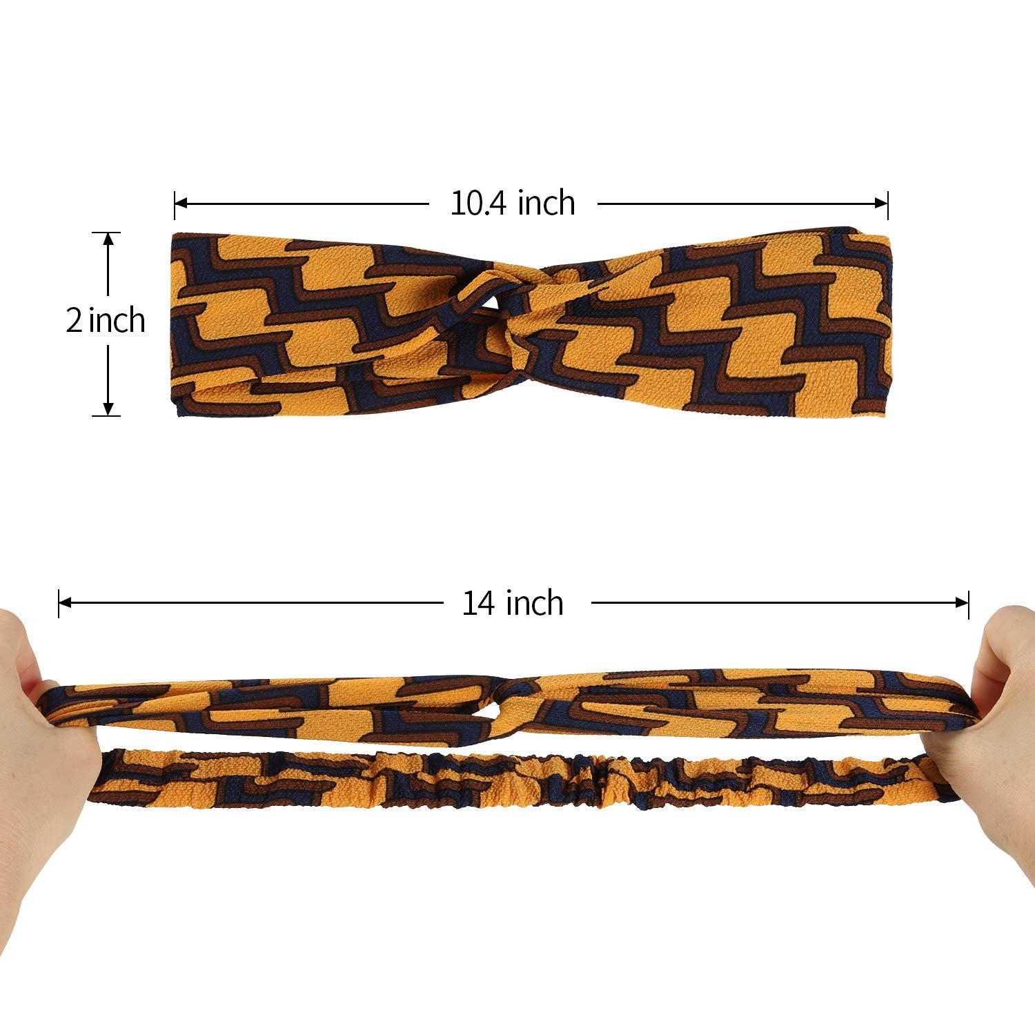 Meartchy bandeaux-cheveux unis couleur: polyvalent, s’accorde avec toute tenue du quotidien.