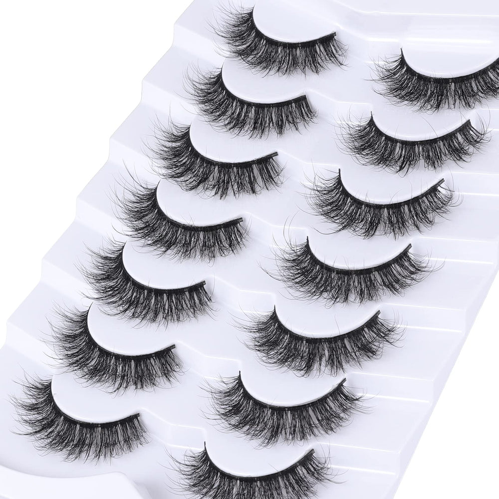 Cils Mebver faux mink doux, texture moelleuse et agréable à porter.