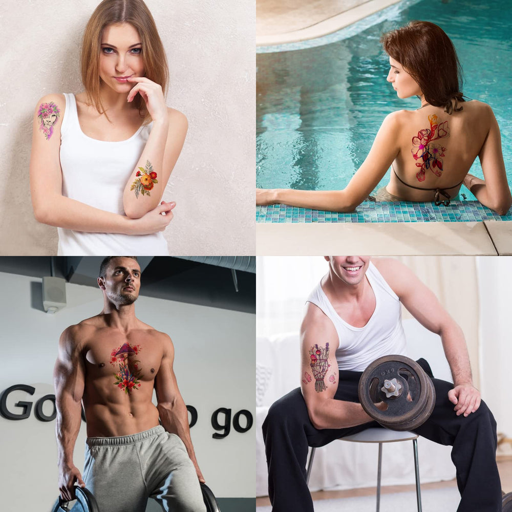 MECOLOUR papier tatouage temporaire – instructions claires pour une application rapide.