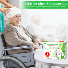 MED bonnet apres massage, sechage facile sans rinage.