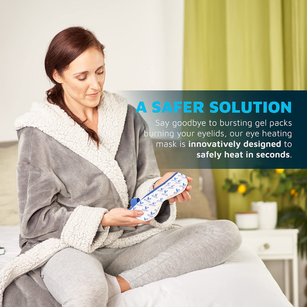 Compresse yeux Medcosa zen et chaude, détente rapide.