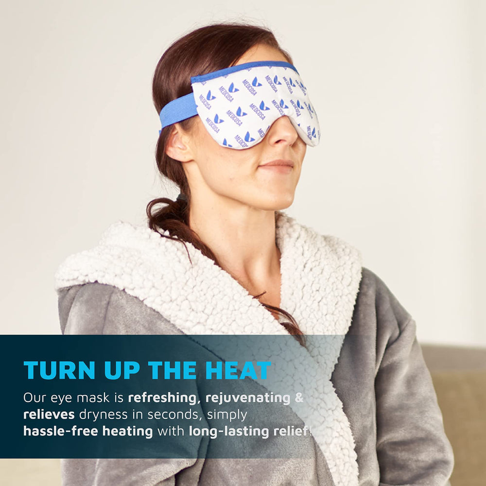 Masque yeux Medcosa réutilisable et écologique pour une routine durable.