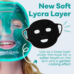 Medi Grade masque Lycra noir offre un confort optimal lors du port prolongé.