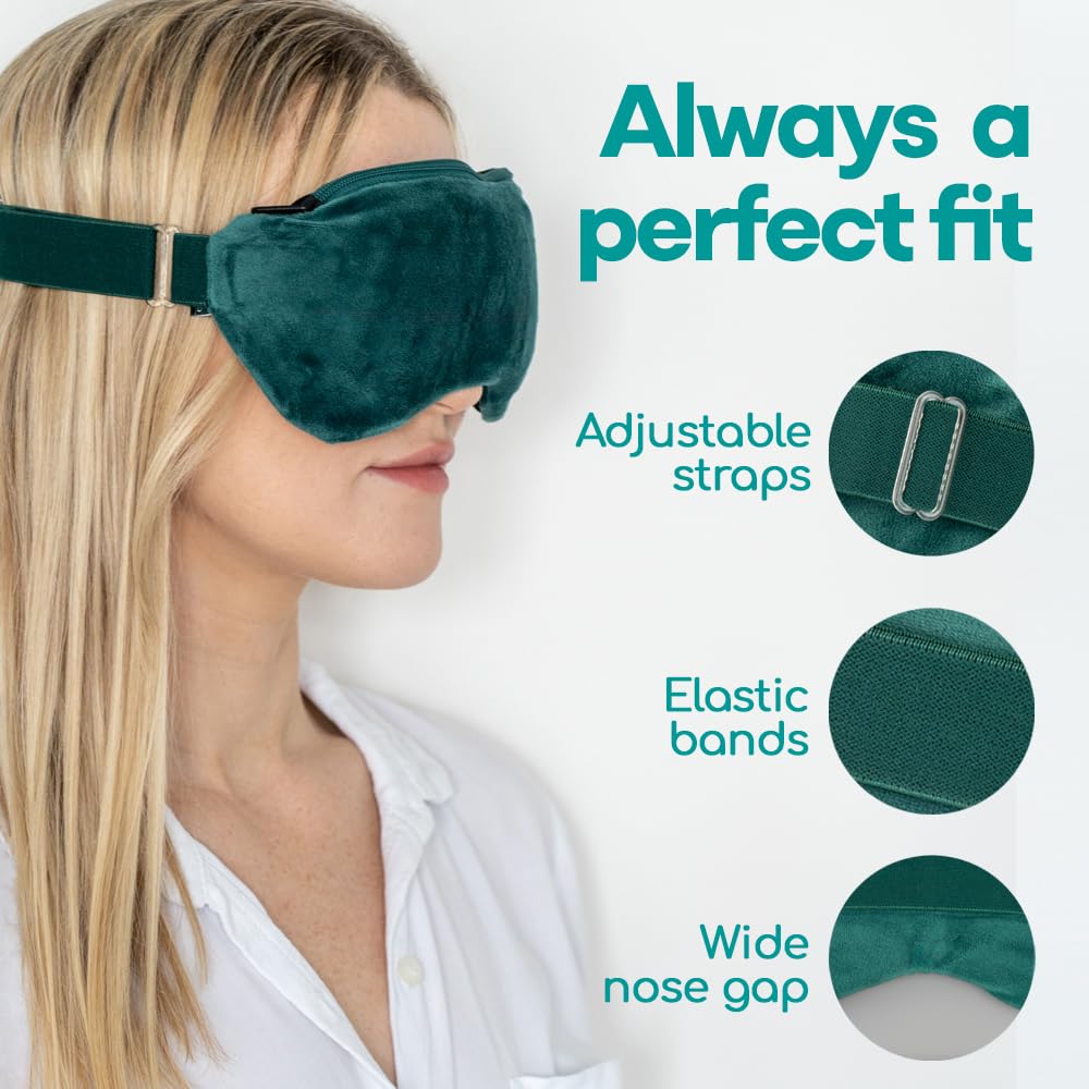 Medi Grade masque yeux bande elastique ajustable pour tous les tours de tête.