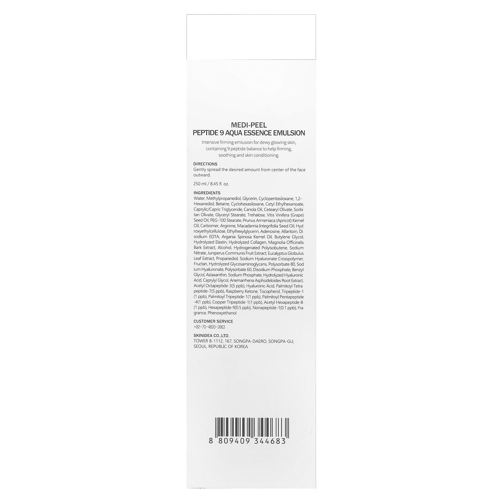 Medi-Peel Peptide 9 peau lisse rituel quotidien pour peau lumineuse.