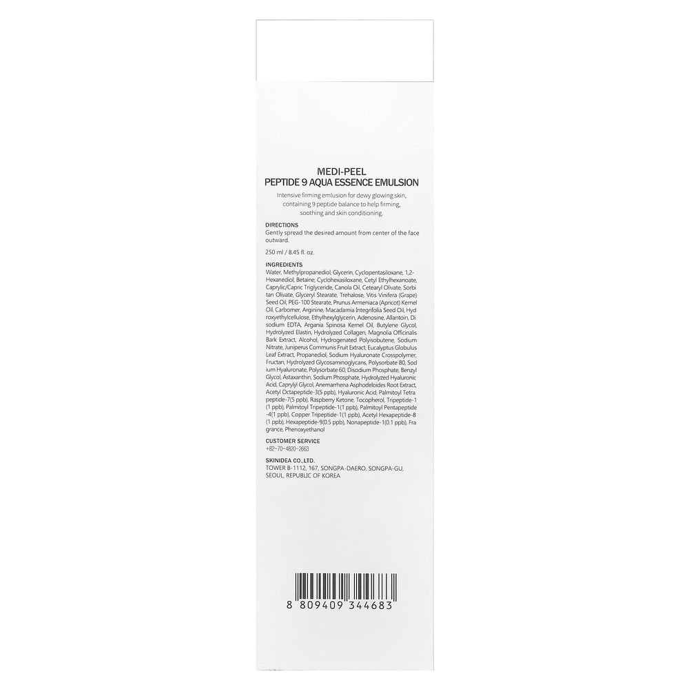 Medi-Peel Peptide 9 peau lisse rituel quotidien pour peau lumineuse.