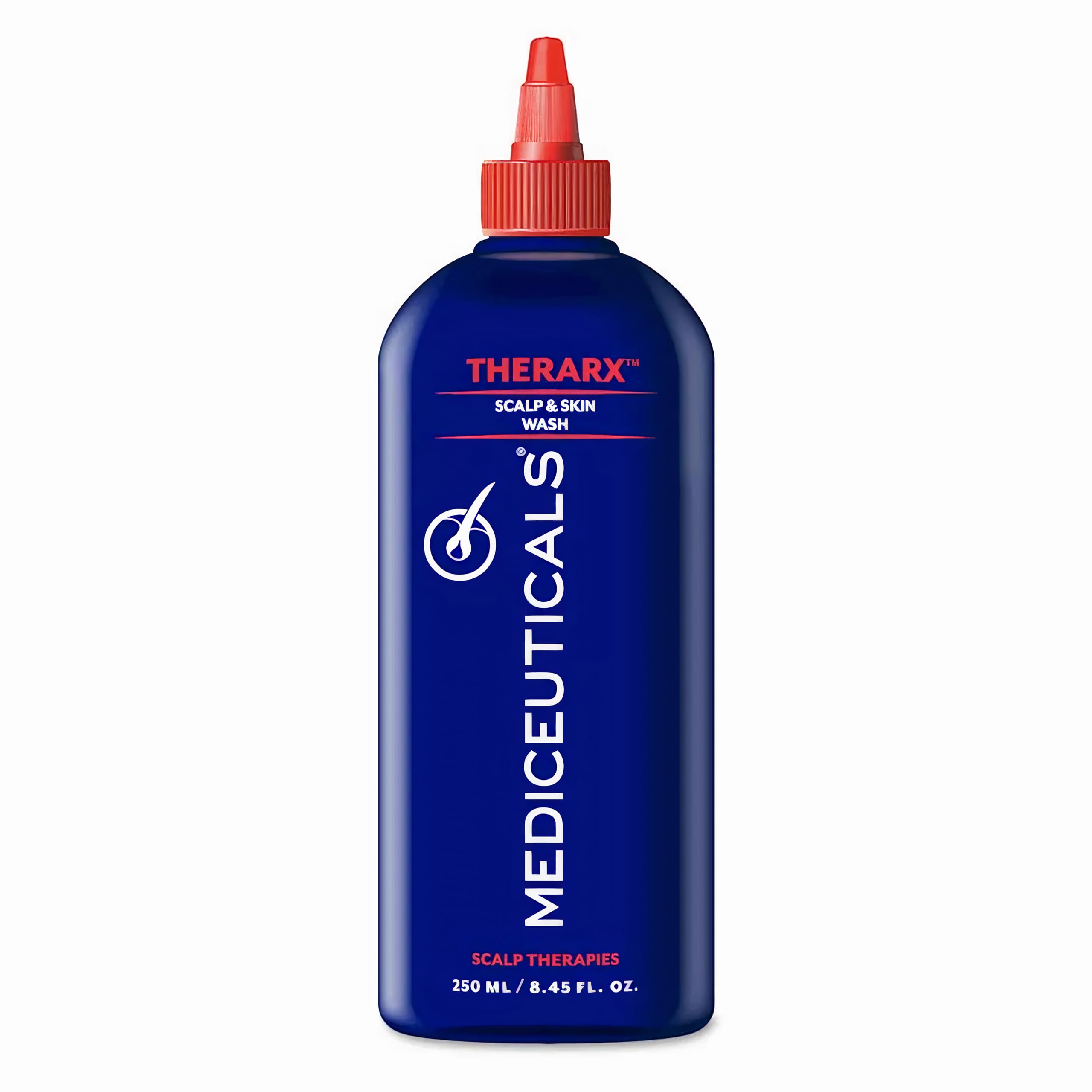 Mediceuticals TheraRx : bouteille lavante pour cuir chevelu sain et peau propre.