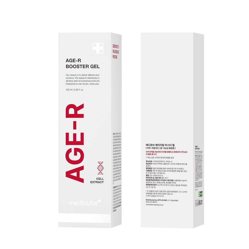 Medicube Age-R Booster Gel Serum – Compatibilité avec Age-R Derma Shot pour des résultats optimisés.