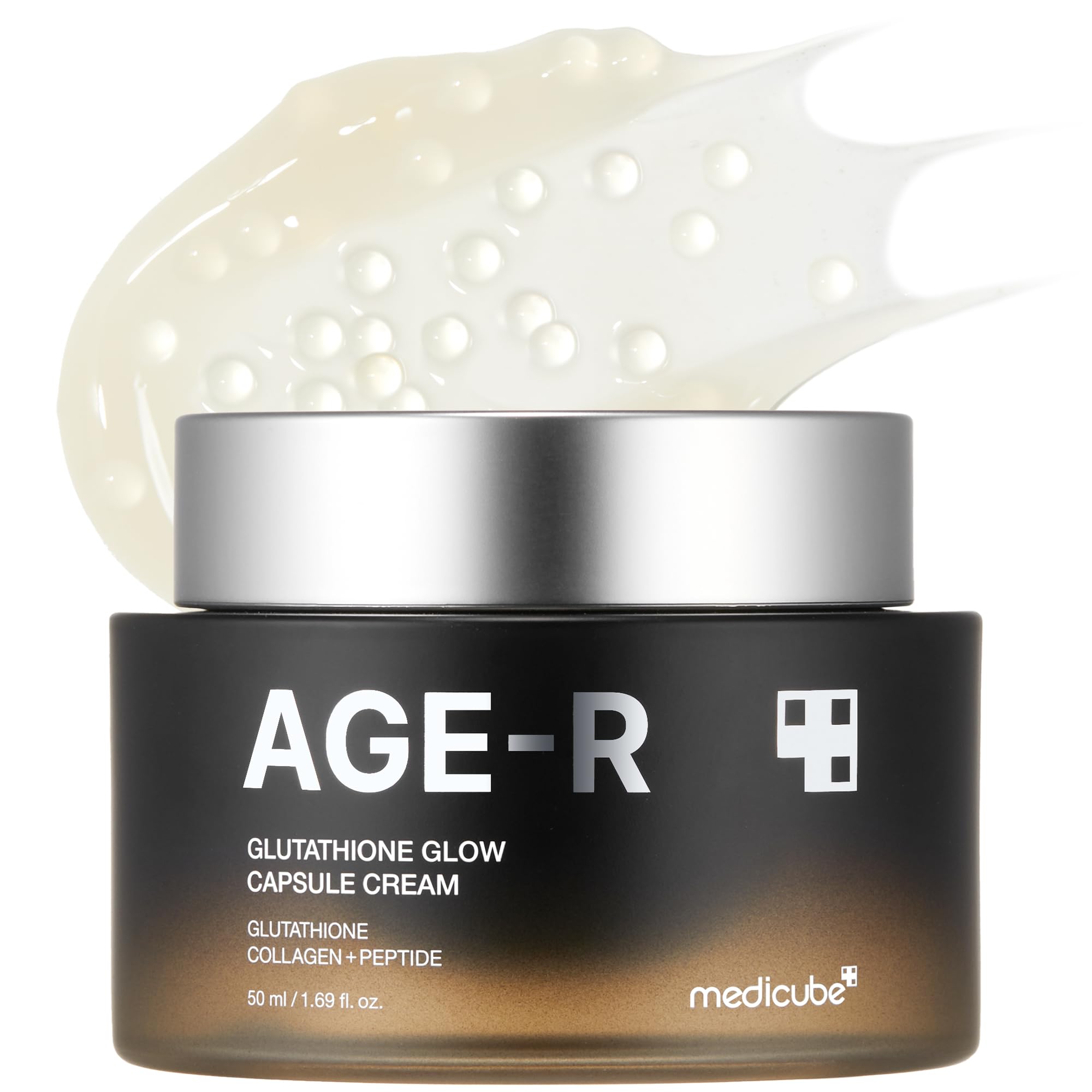 Medicube AGE-R Glutathione : bouteille élégante pour un éclat lumineux durable.
