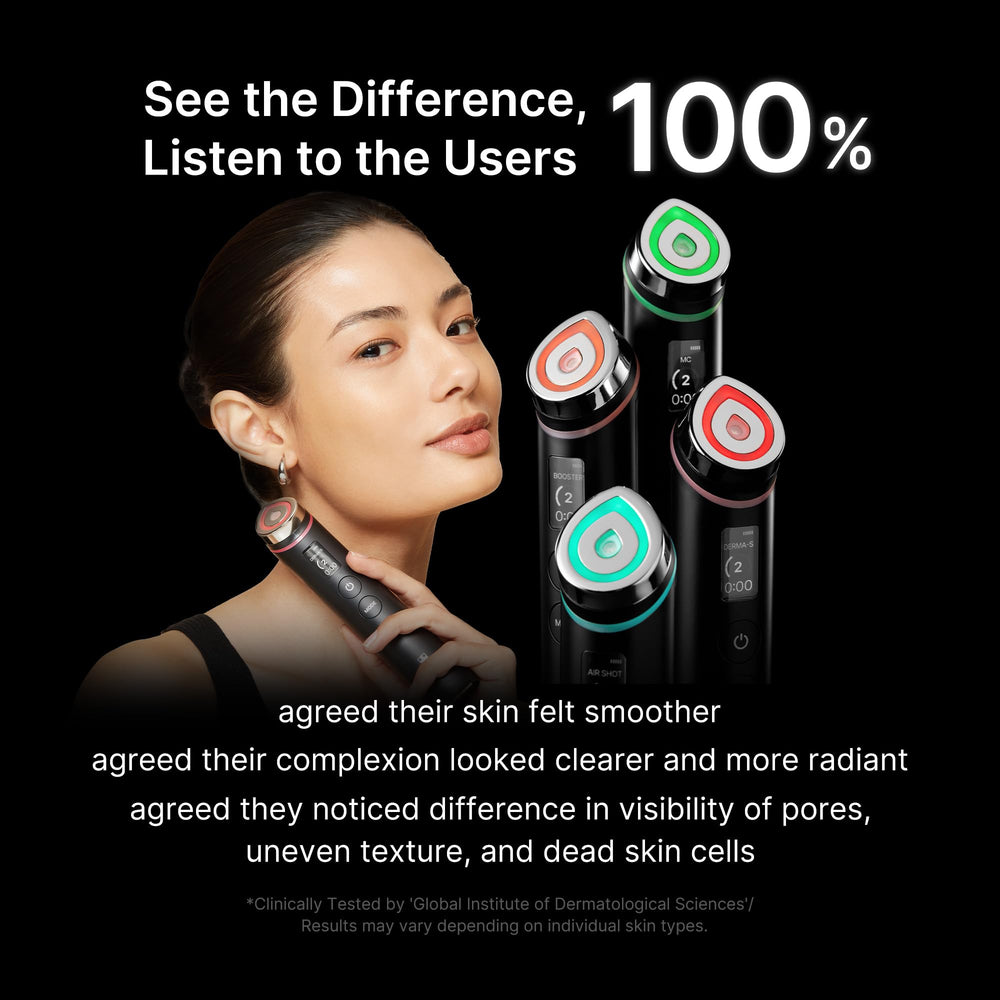 Medicube Booster Pro: éclat du visage après utilisation et sensation fraîche