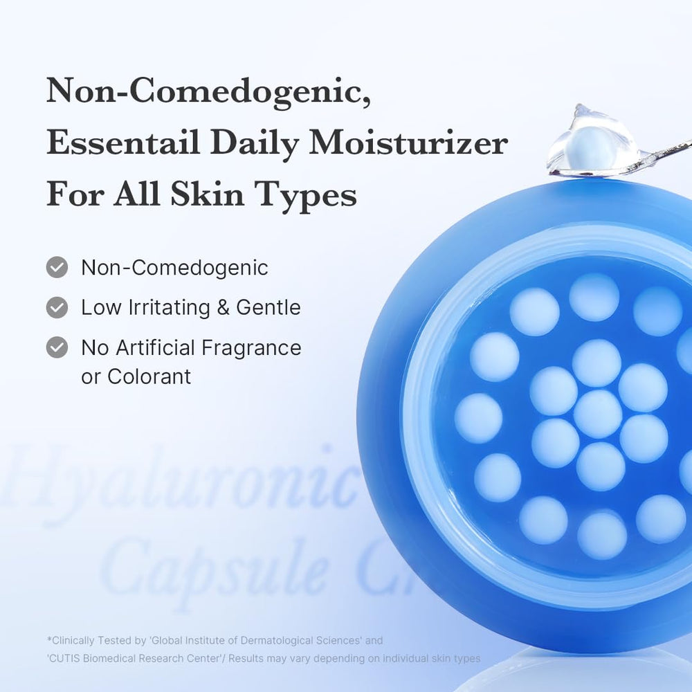 Medicube Capsule Cream dewy plump finish seen on skin surface