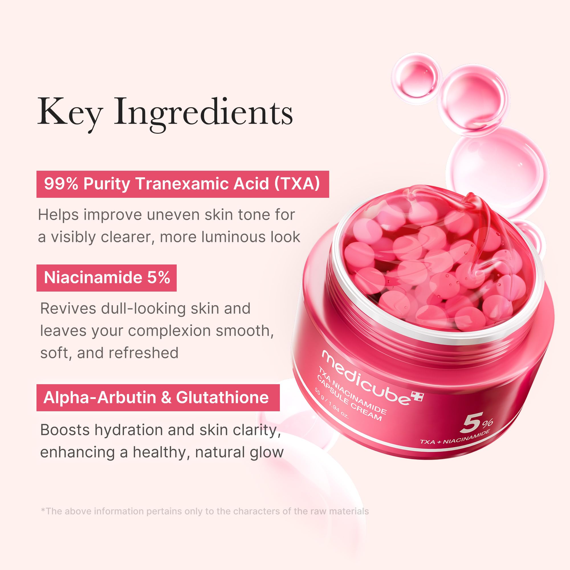 Medicube mélange personnalisable capsule et gel pour routine adaptée.