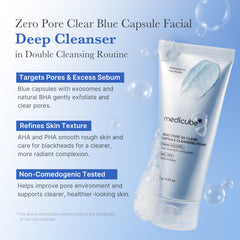 medicube capsules bleues exfoliantes, élimination en douceur des impuretés