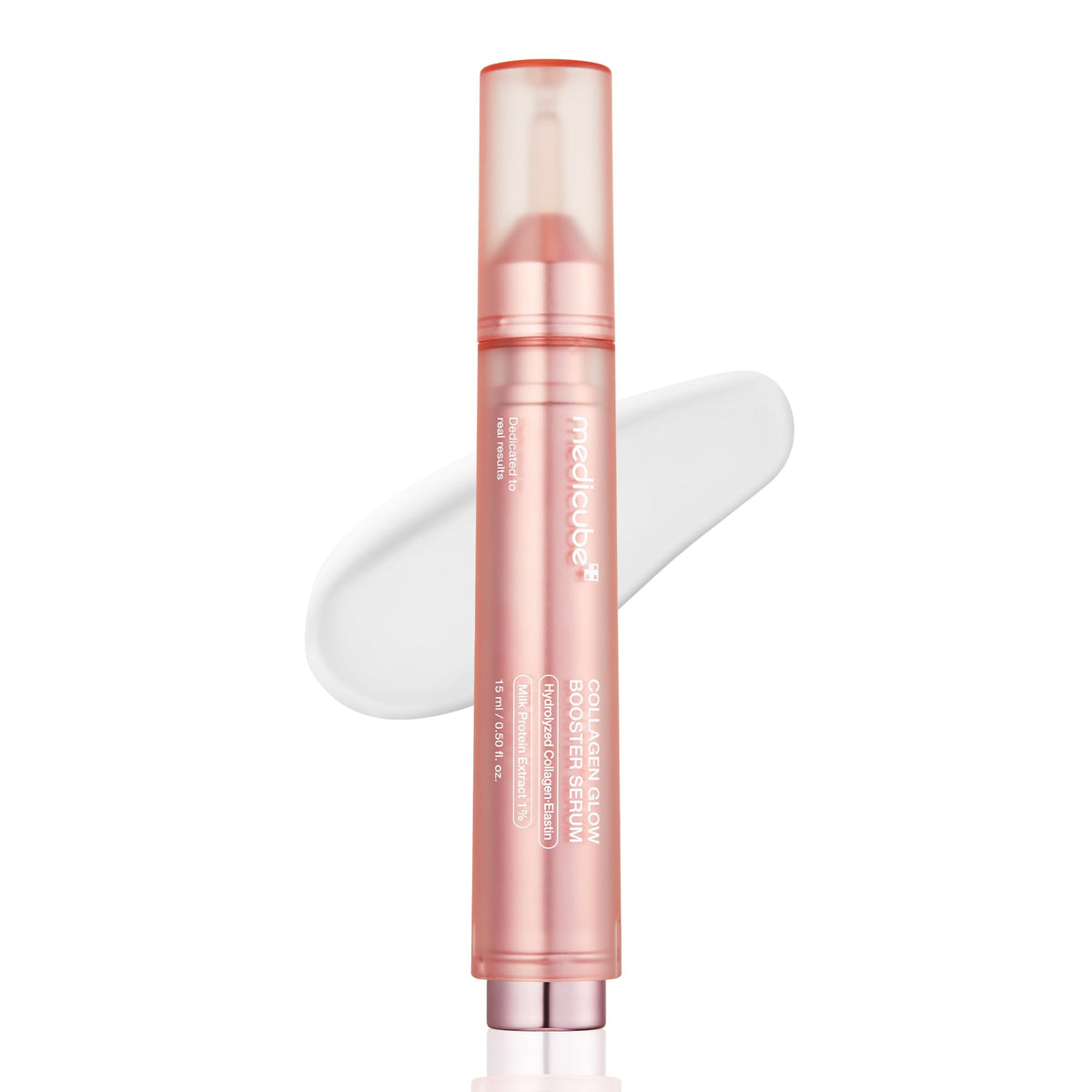 Medicube Collagen Glow: la bouteille-pompe facilite une application précise et hygiénique.
