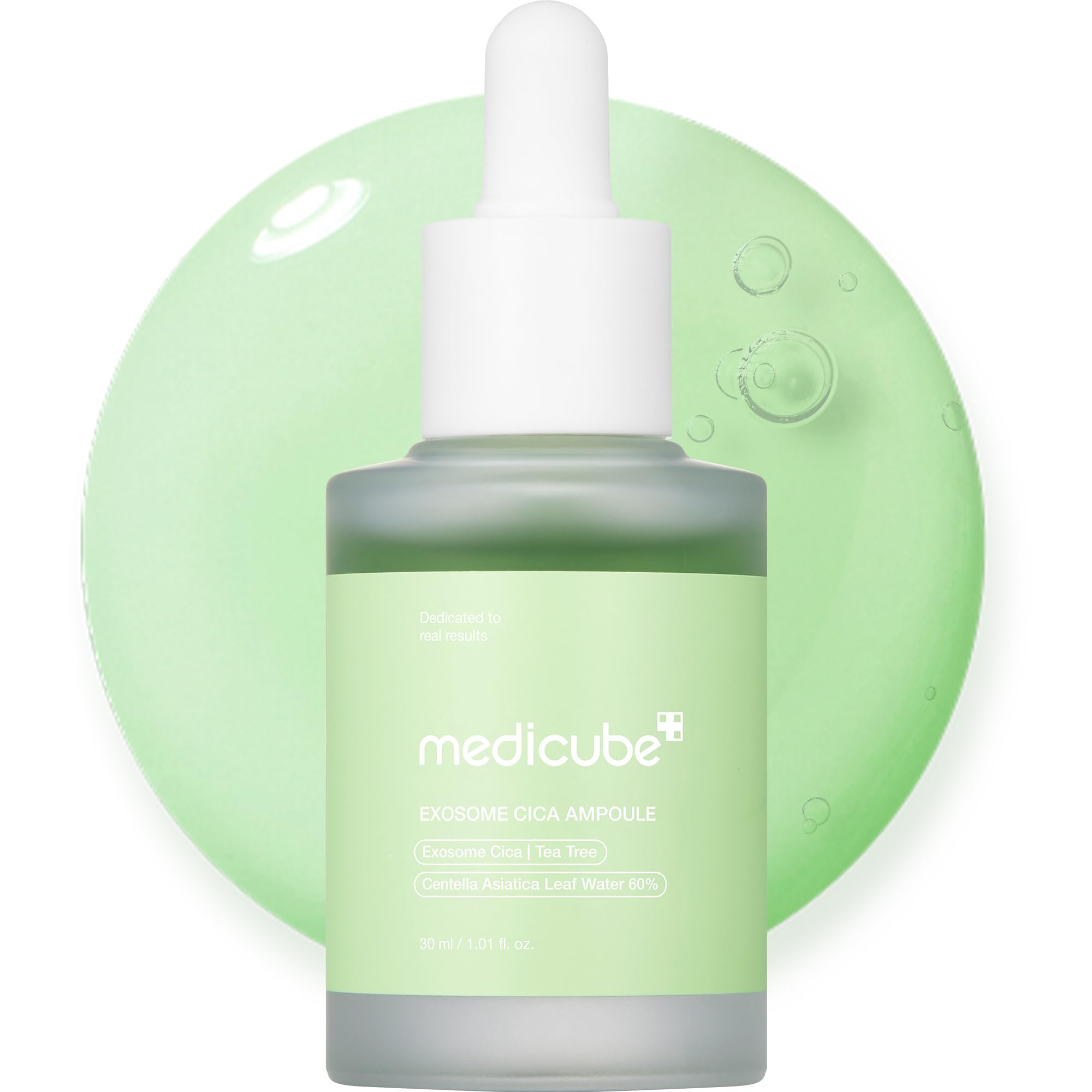 Medicube Exosome Cica Tea Tree Ampoule: bouteille pratique pour routine apaisante.