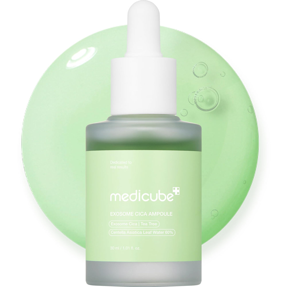 Medicube Exosome Cica Tea Tree Ampoule: bouteille pratique pour routine apaisante.