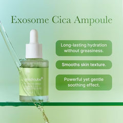 Medicube Exosome Cica Tea Tree Ampoule: texture légère et absorption rapide.