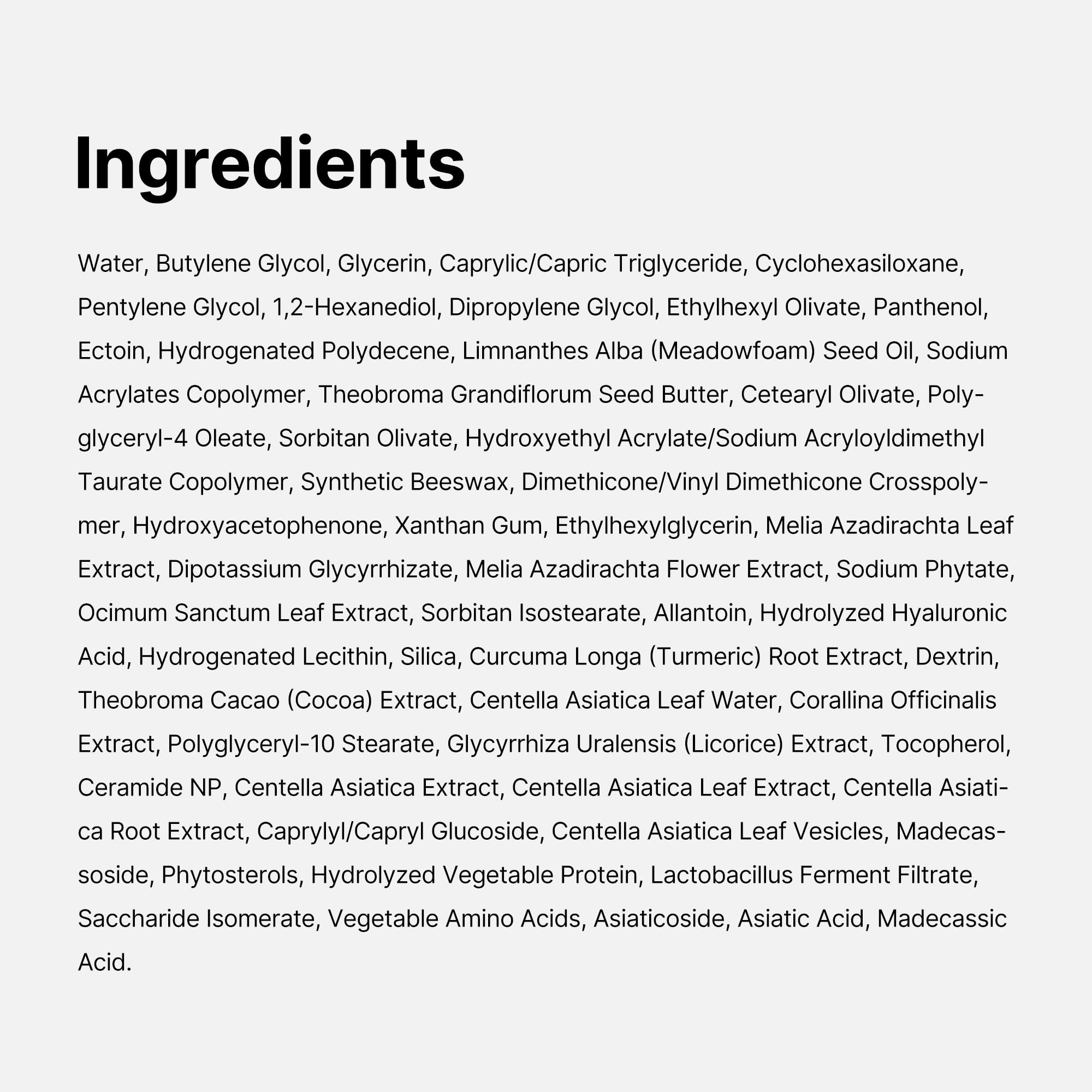 Routine de soin quotidienne pour peau sensible et irritée.