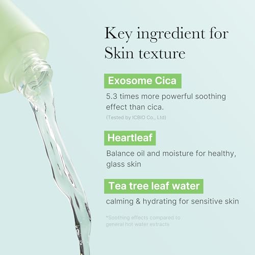 Medicube Exosome Cica Toner : tea tree pour équilibrer huile et hydratation.