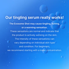 medicube Exosome Shot Zero prêt pour l’application hebdomadaire.