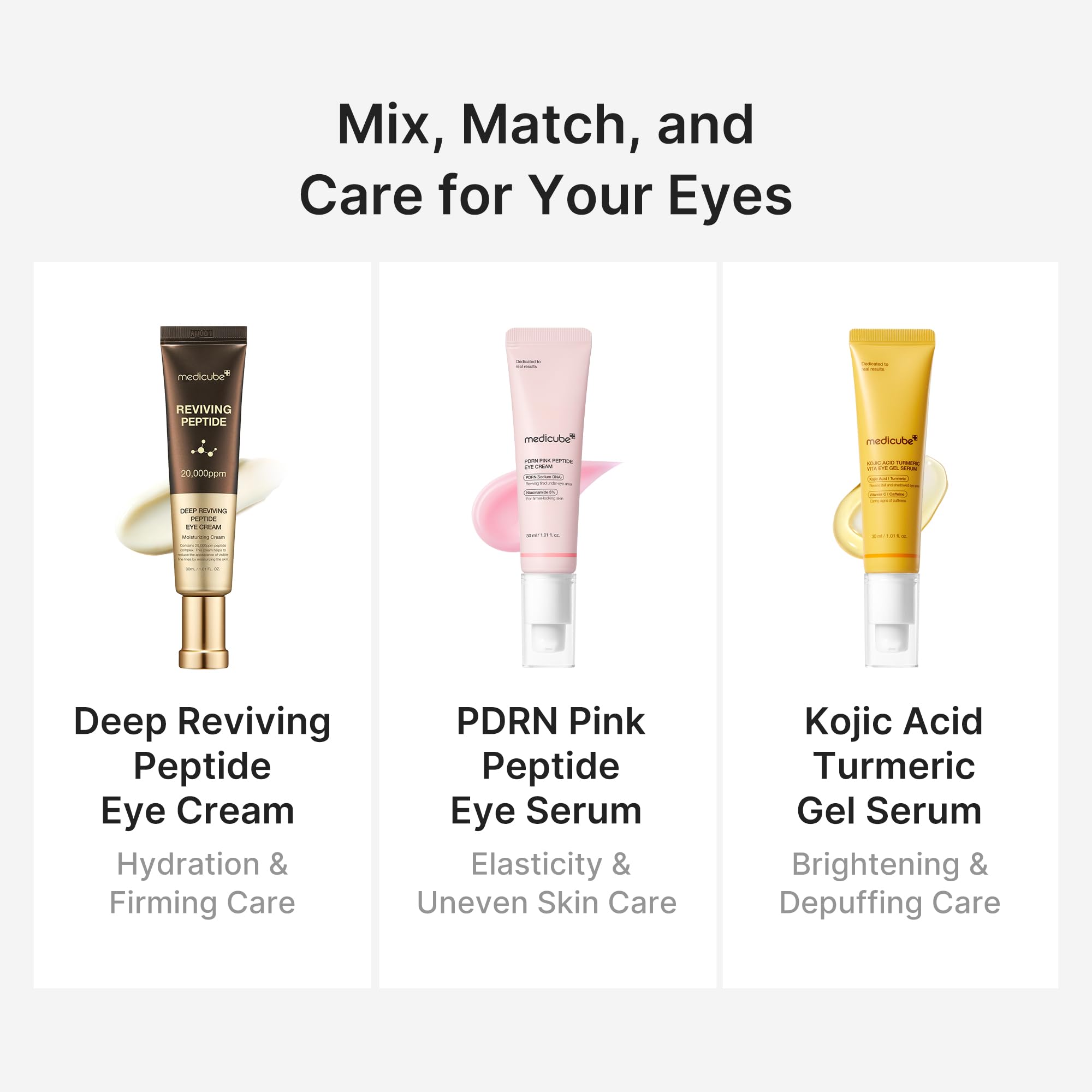 Refreshing cooling sensation around the eye area with Medicube Eye Serum