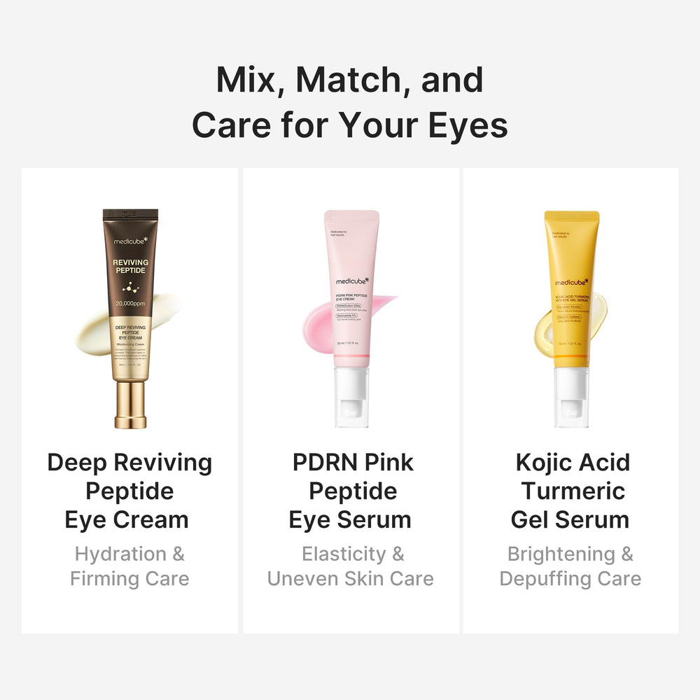 Refreshing cooling sensation around the eye area with Medicube Eye Serum
