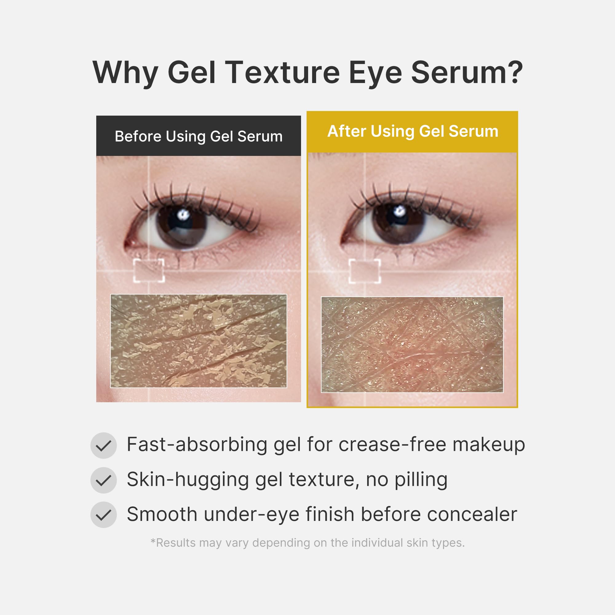 Medicube Eye Serum reduces visible puffiness with brighter under-eye look
