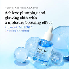 Medicube Hyaluronic Multi Peptide PDRN Serum pump enabling quick daily moisture delivery