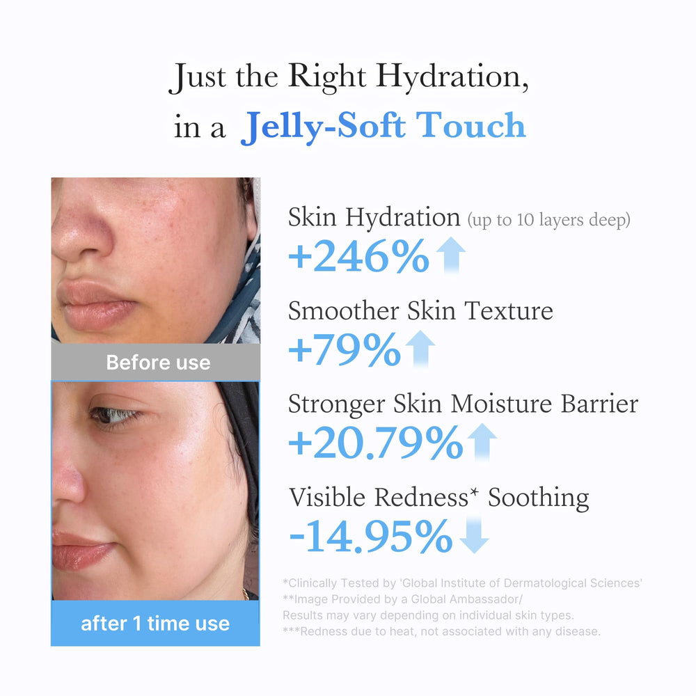 application medicube Jelly Cream — soin quotidien pour peau saine et souple