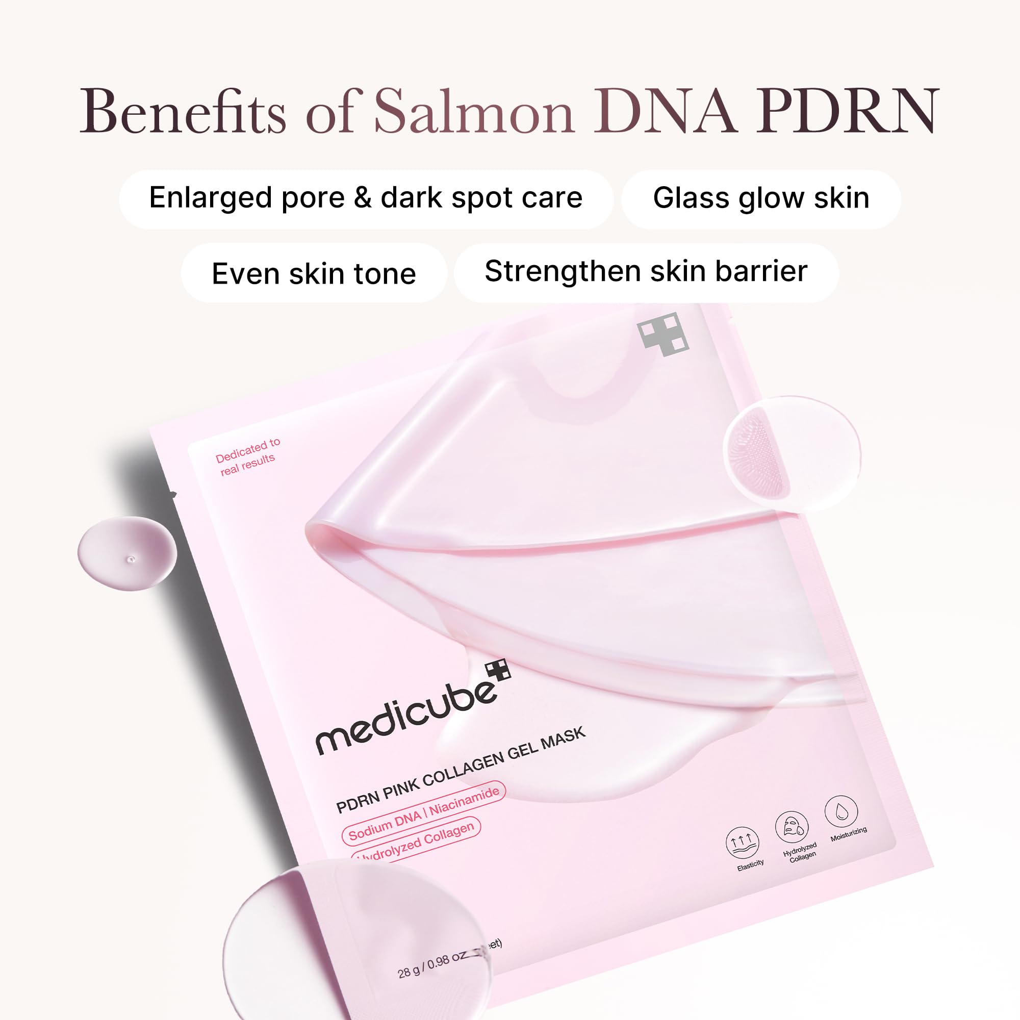 medicube jelly gel mask protege la barriere hydratation pendant 24h.