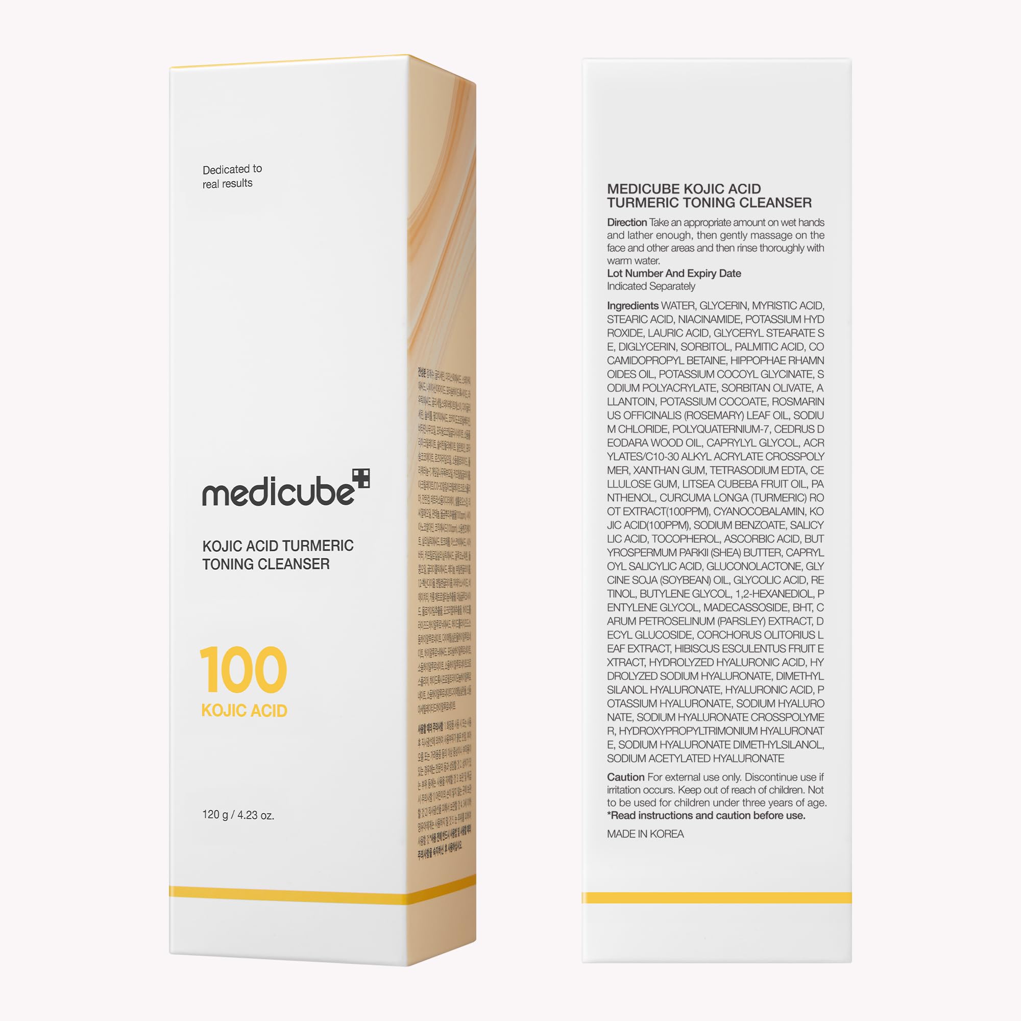 Medicube Kojic Turmeric Morning routine image suggests gentle brightening potential