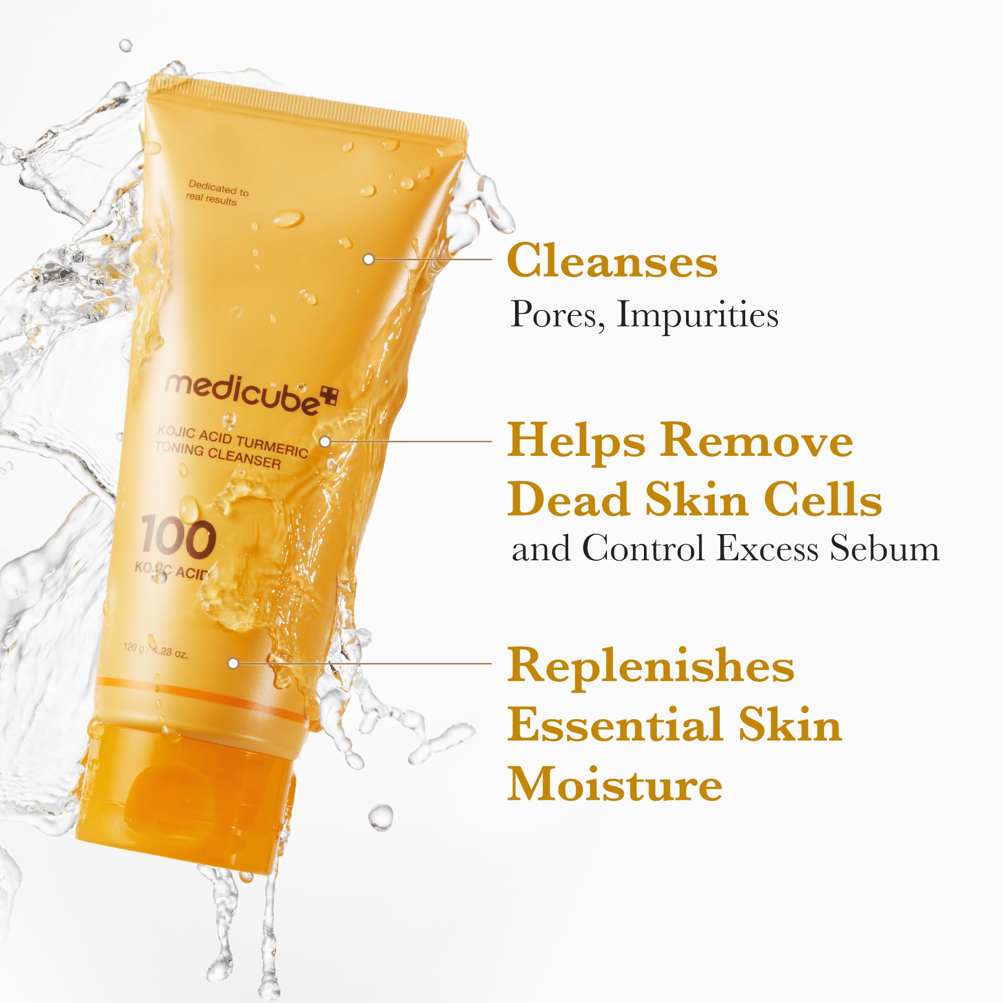 Medicube Kojic Turmeric Niacinamide ingredients graphic highlights tone refinement