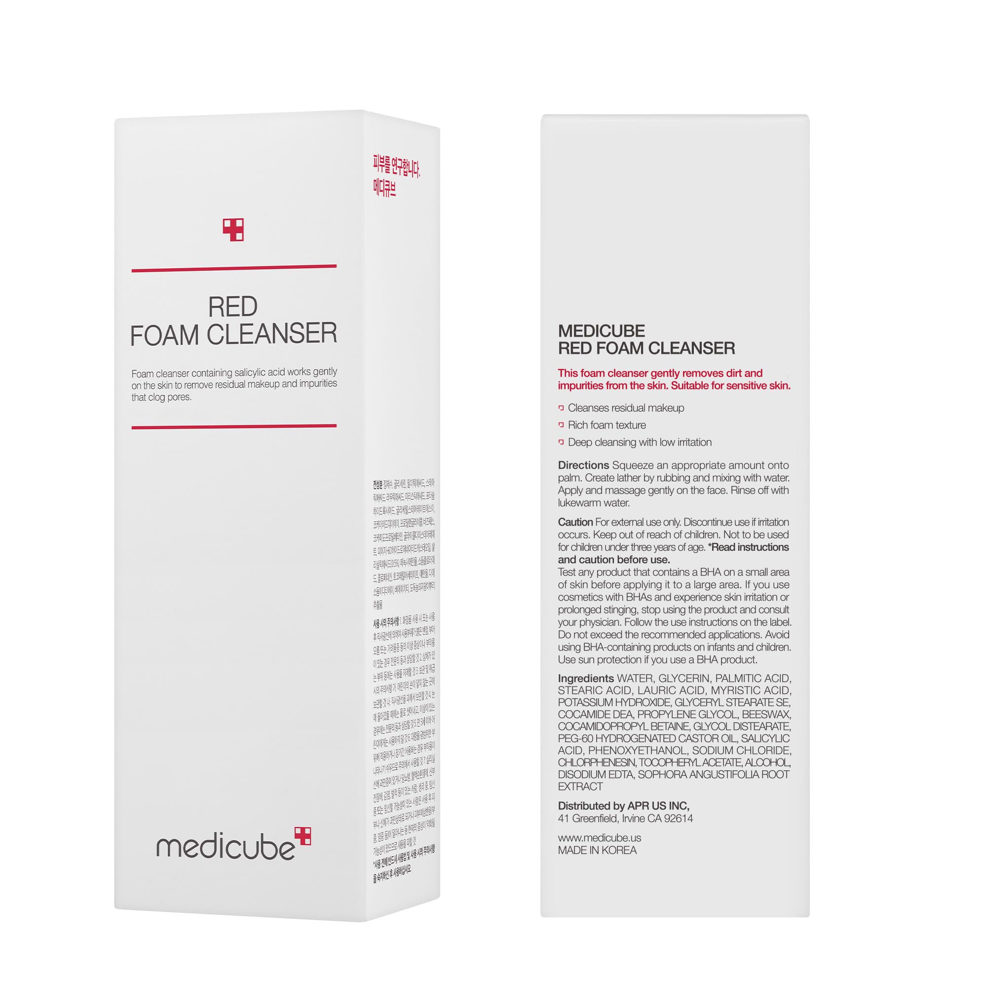 Medicube Nettoyant Mousse Rouge Usage Quotidien : routine visage simple et efficace.