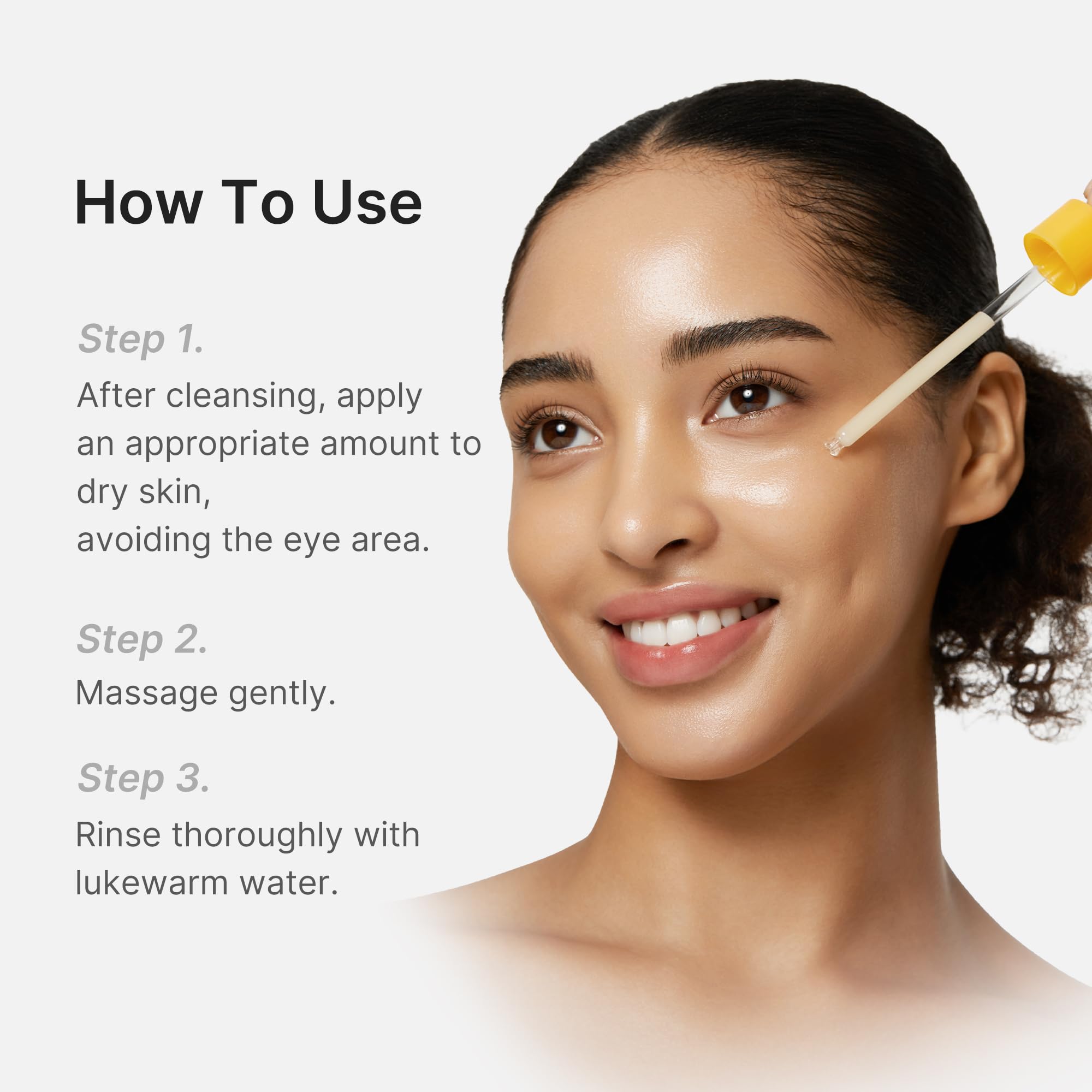 Medicube Peel Shot being massaged onto the face during routine